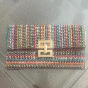 Amazon Vibrant Woven Clutch